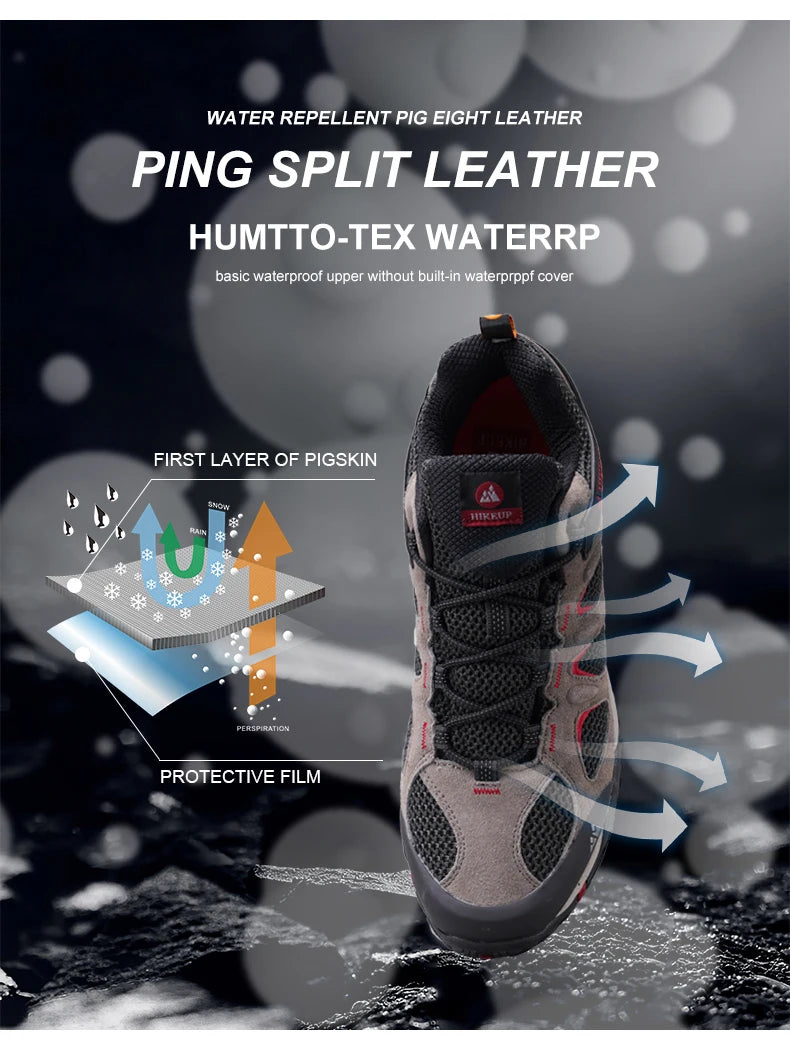 أحذية المشي لمسافات طويلة الخارجية القابلة للتنفس للرجال