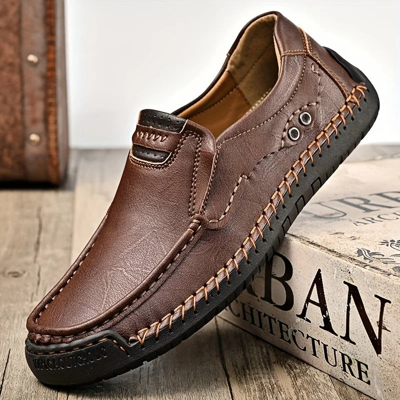 Men Comfortable Leather Business Loafers