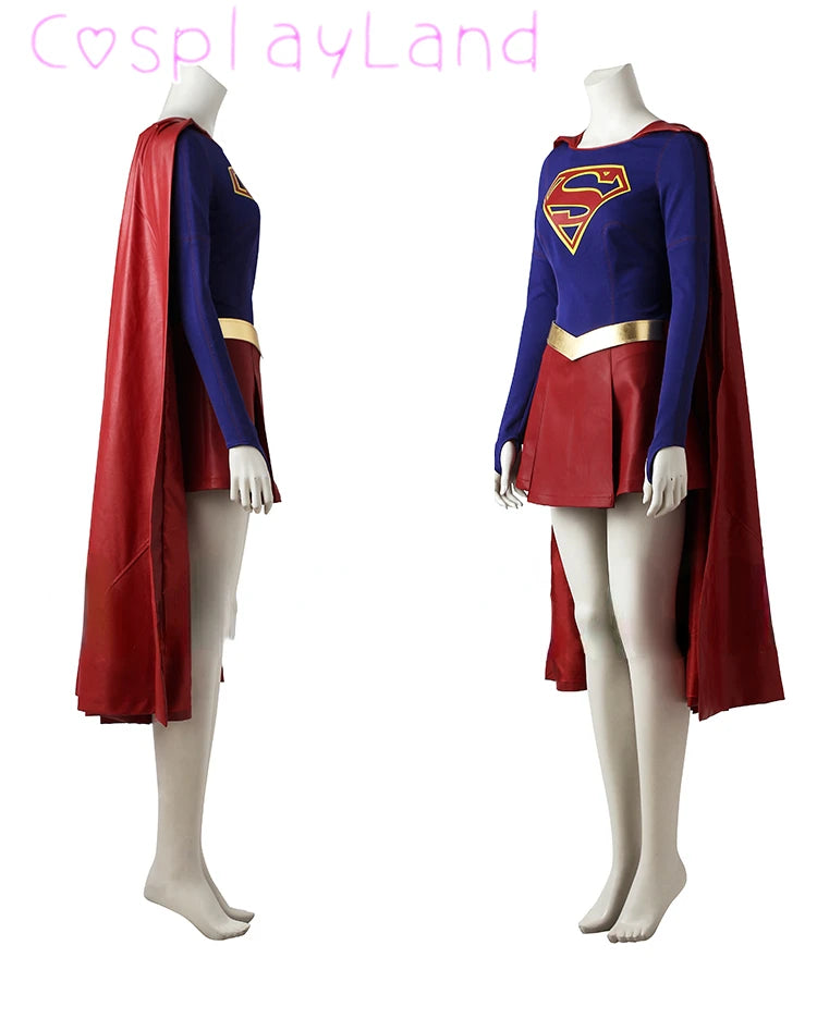 Kara Zor-El Superhero Cosplay Jumpsuit Costume