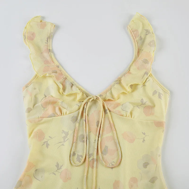 Women V Neck Lace Bodycon Dress