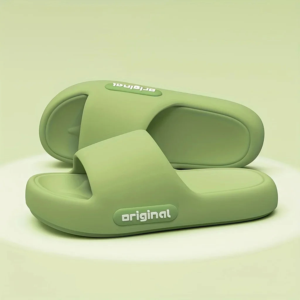 نعال ناعمة للنساء للاستخدام الداخلي والخارجي بنعل سميك