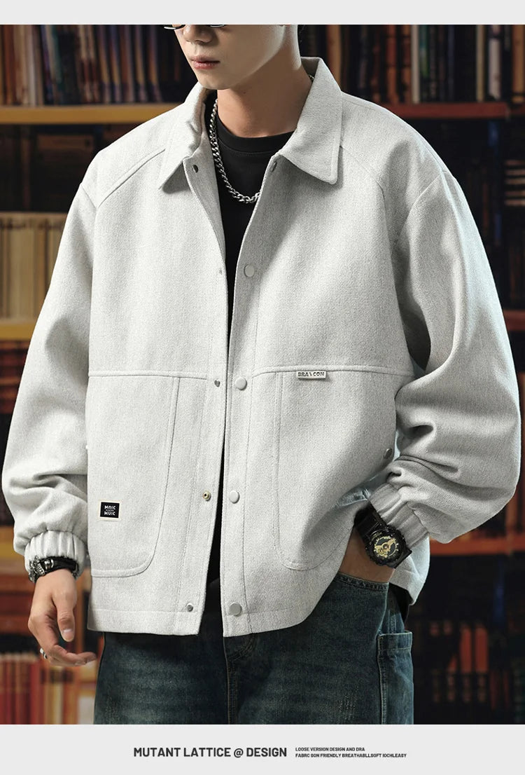 Men's Plus Size Vintage Casual Jacket