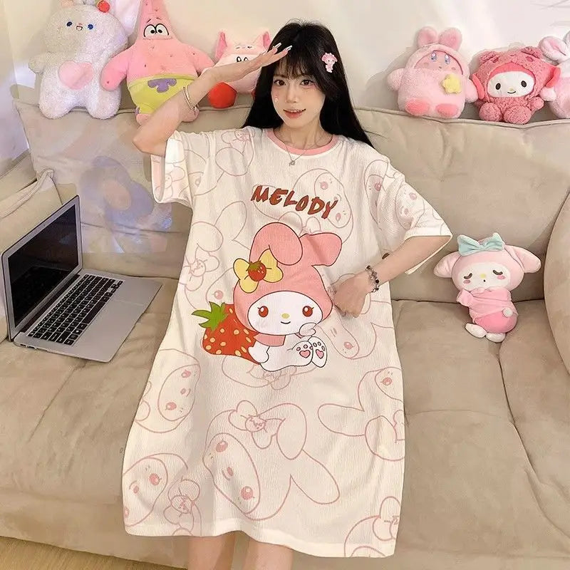 Sanrio Kuromi Cute Pajamas Cosplay Costume