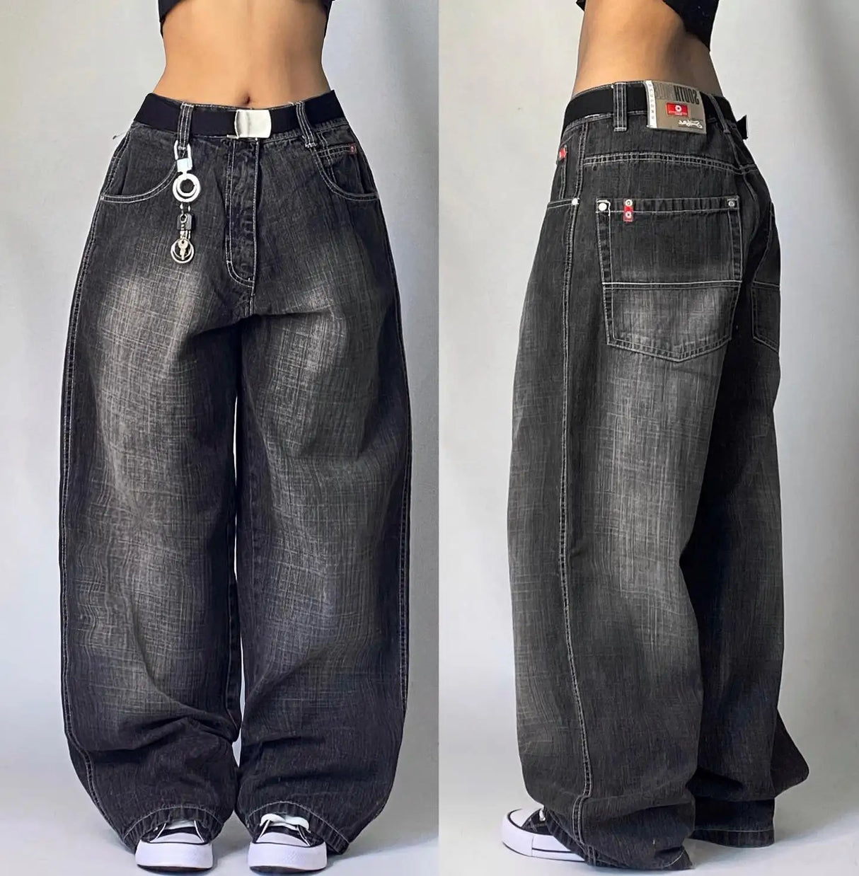 Embroidered Y2K Harajuku Baggy Jeans
