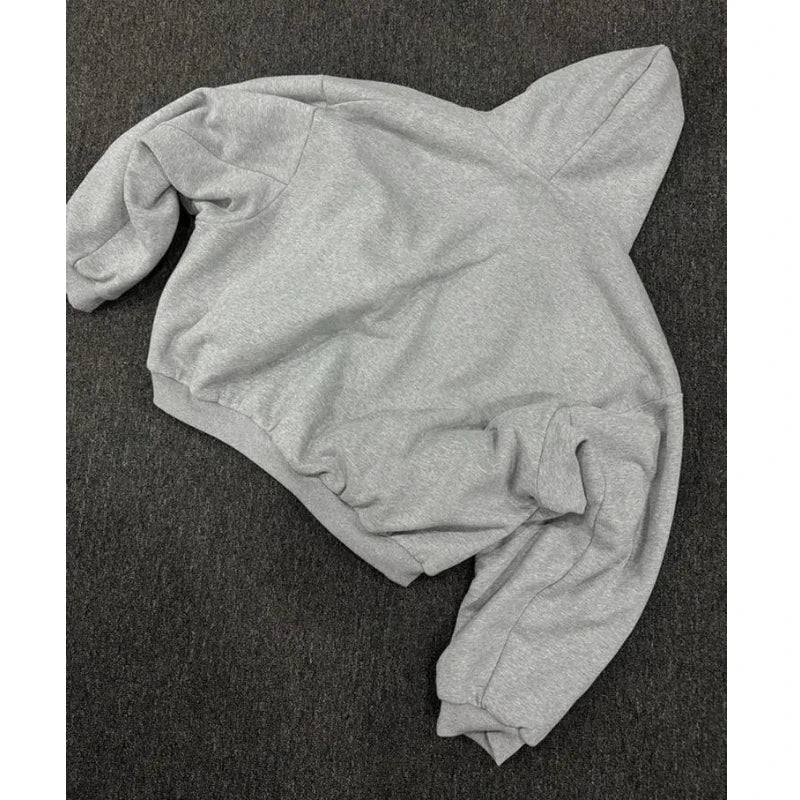 Unisex American Retro Zip Hoodie