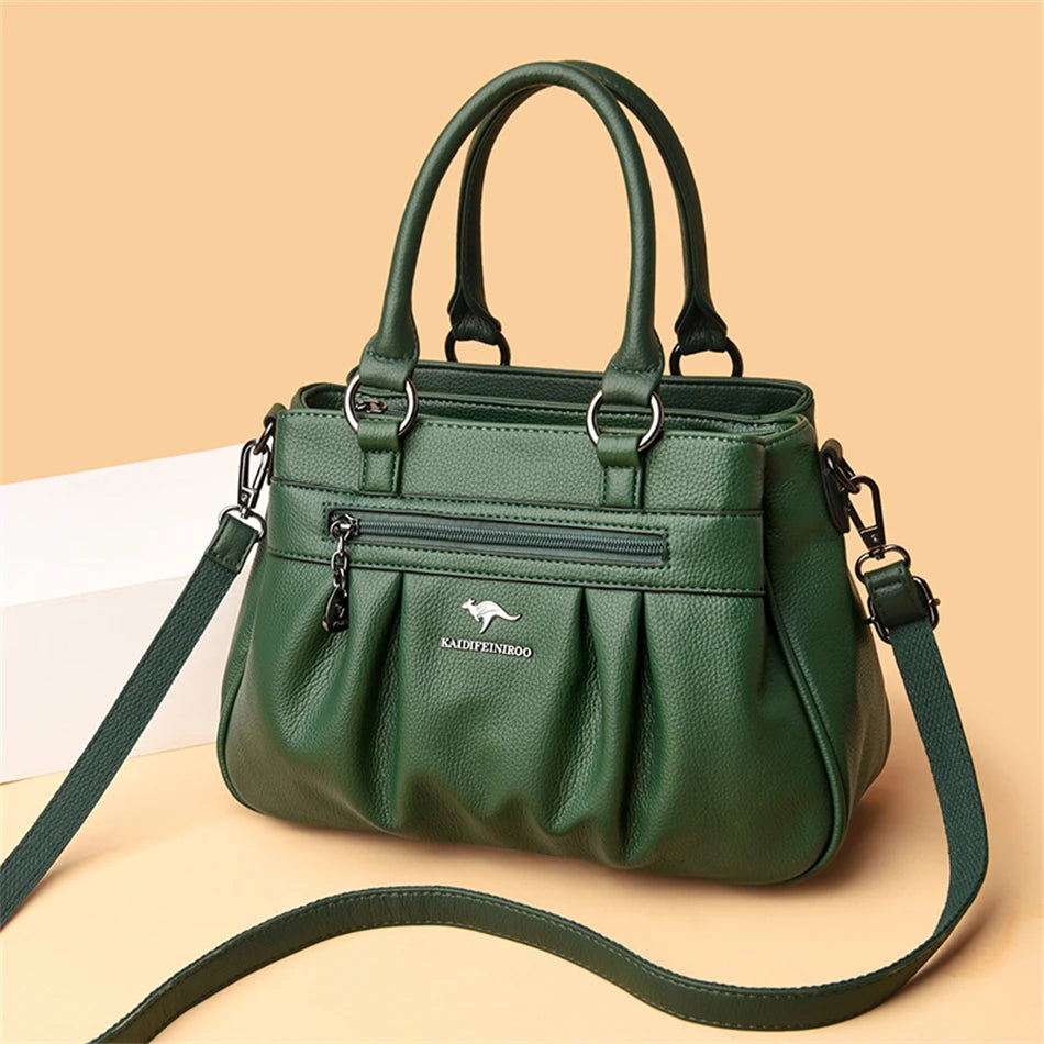Triple Compartment Tote Bag