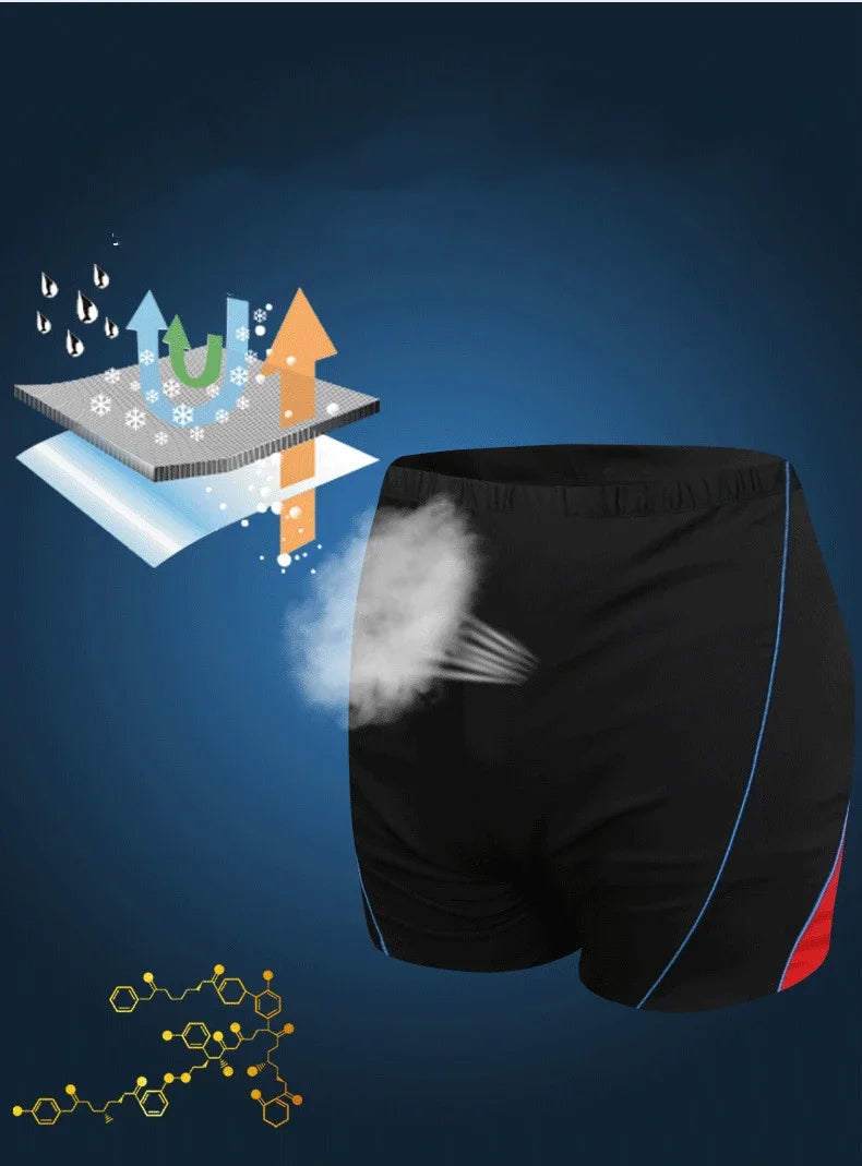 شورت سباحة رجالي مطاطي بمقاسات كبيرة