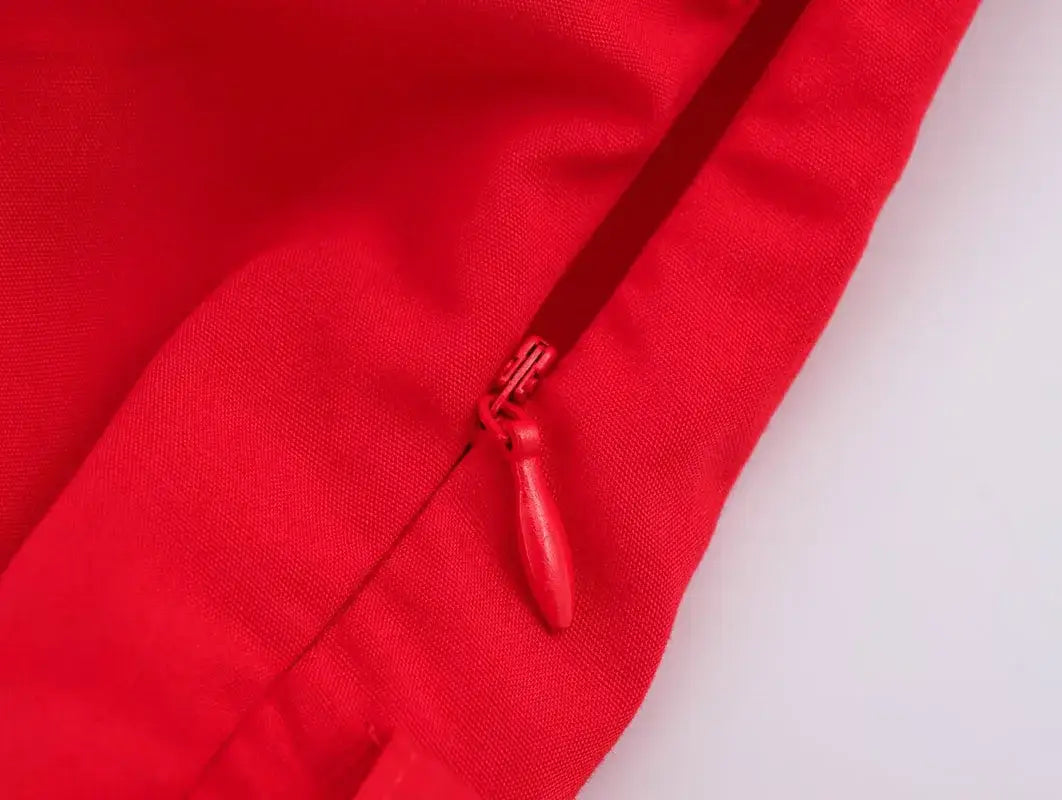 فستان نسائي أنيق - تصميم أنيق يصل إلى منتصف الساق