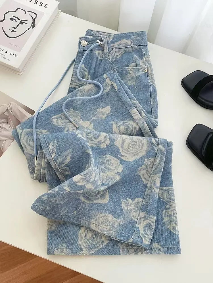 High Waist Slim Street Style Jeans