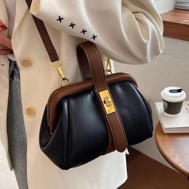 Elegant Leather Crossbody Handbag