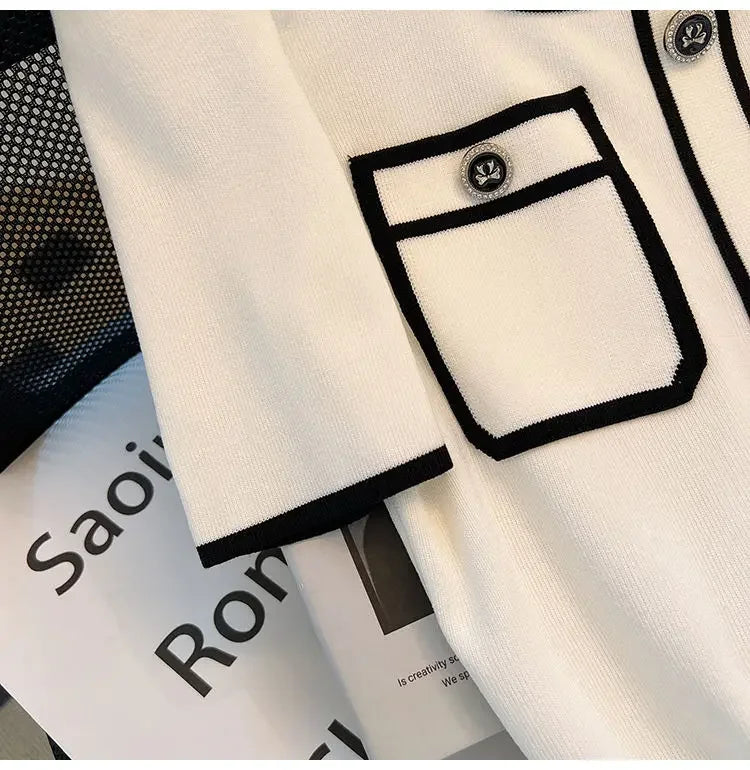 Women Square Neck Knit T-Shirt