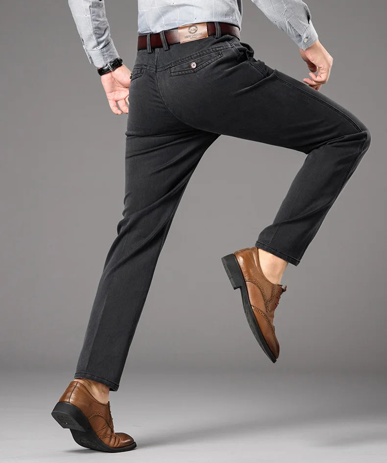 بنطلون جينز رجالي كلاسيكي مستقيم