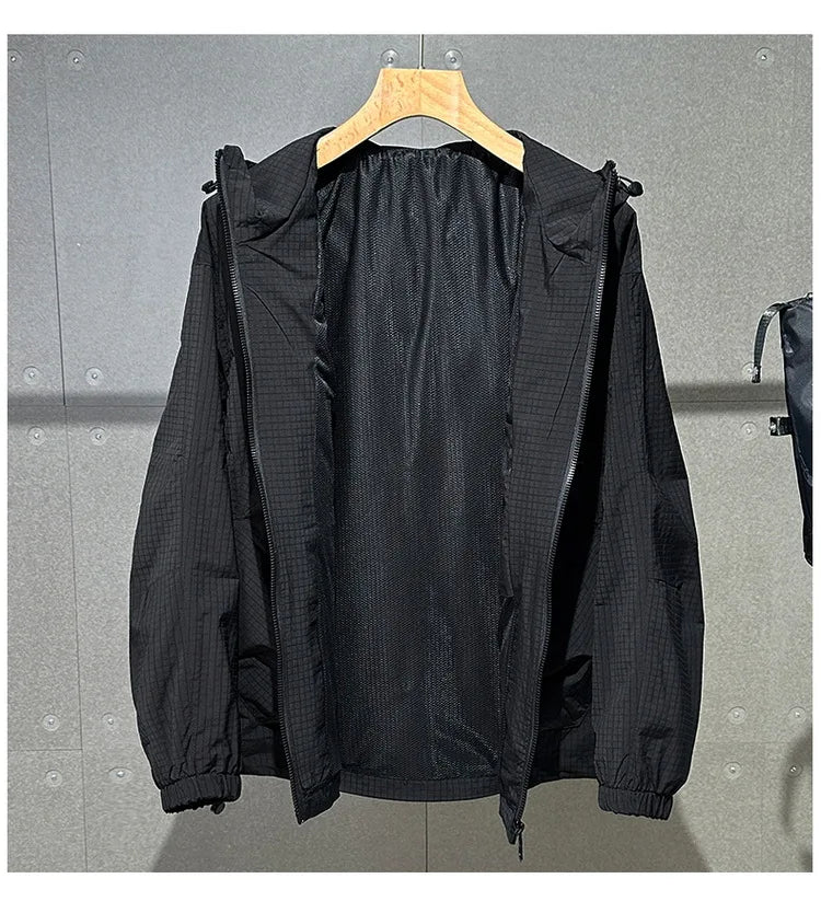 Men's Plus Size Workwear Jacket with Hood