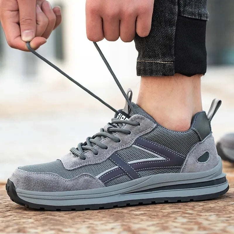 أحذية أمان رجالية بأصابع فولاذية