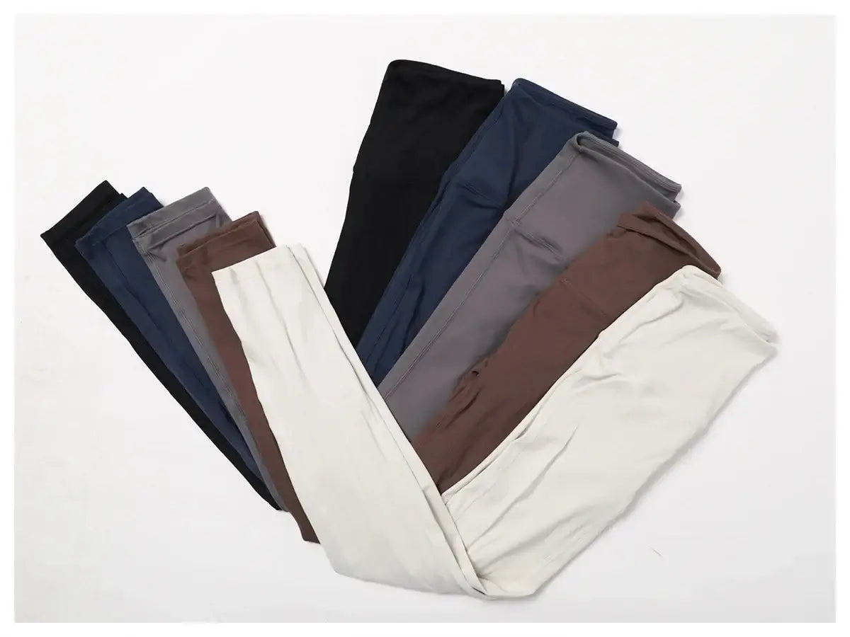 بنطلون يوغا نسائي بخصر مرتفع