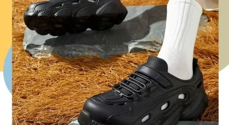 صنادل رجالية مضادة للانزلاق من مادة إي في إيه