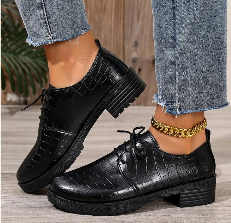 أحذية أوكسفورد نسائية مصنوعة يدويًا - 2025