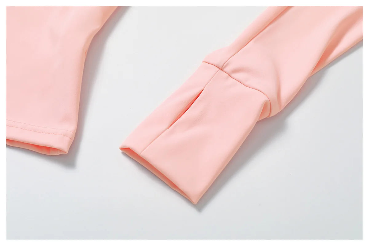 Women's Zip Long Sleeve Yoga Jacket – Slim Fit Gym Training Top