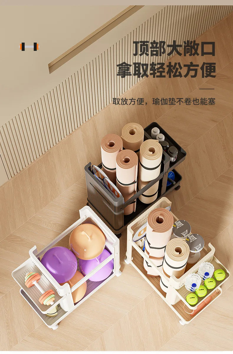Slim Home Storage Cart Rack