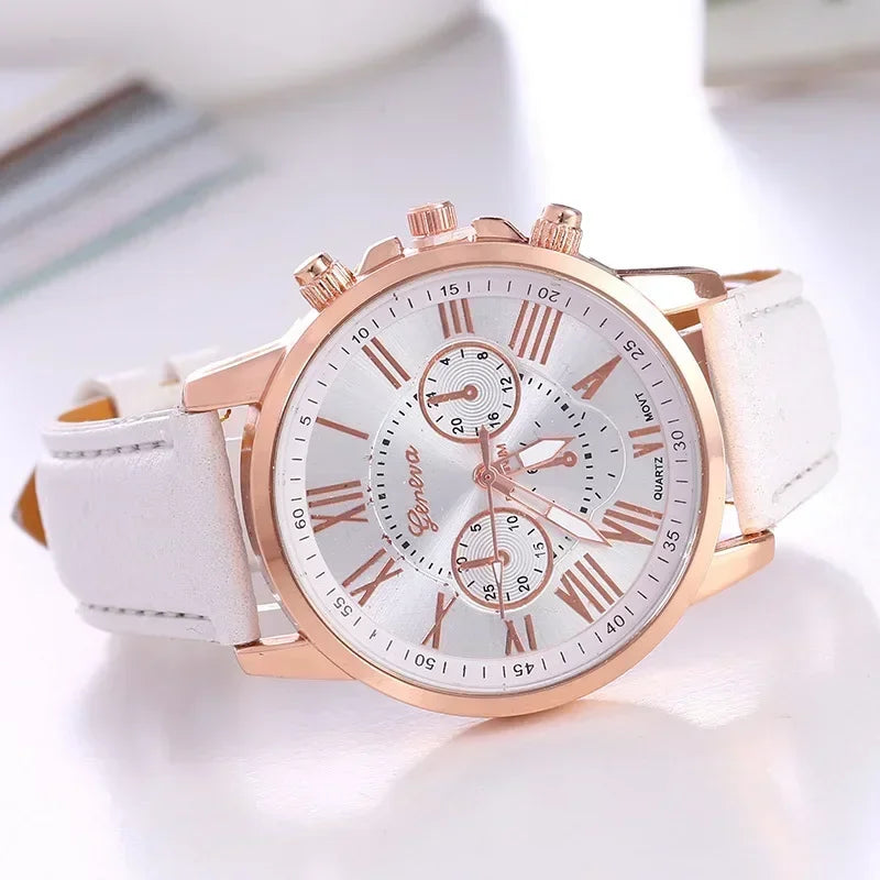 Women’s Leather Dress Watch
