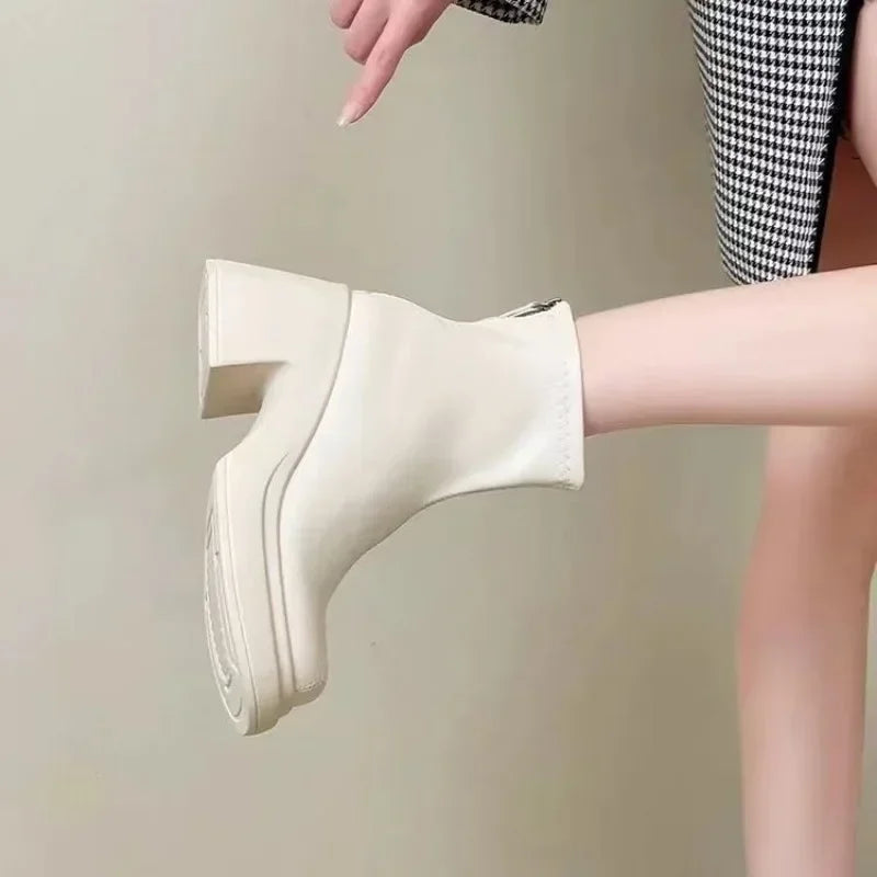 Women Ankle Boots Fashion Short Booties