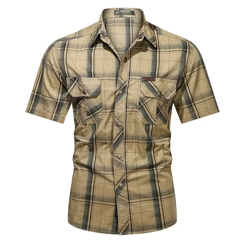 Men Plaid Casual Shirt