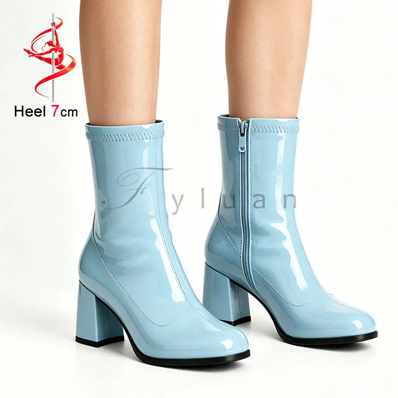 Classic Block Heel Ankle Boots