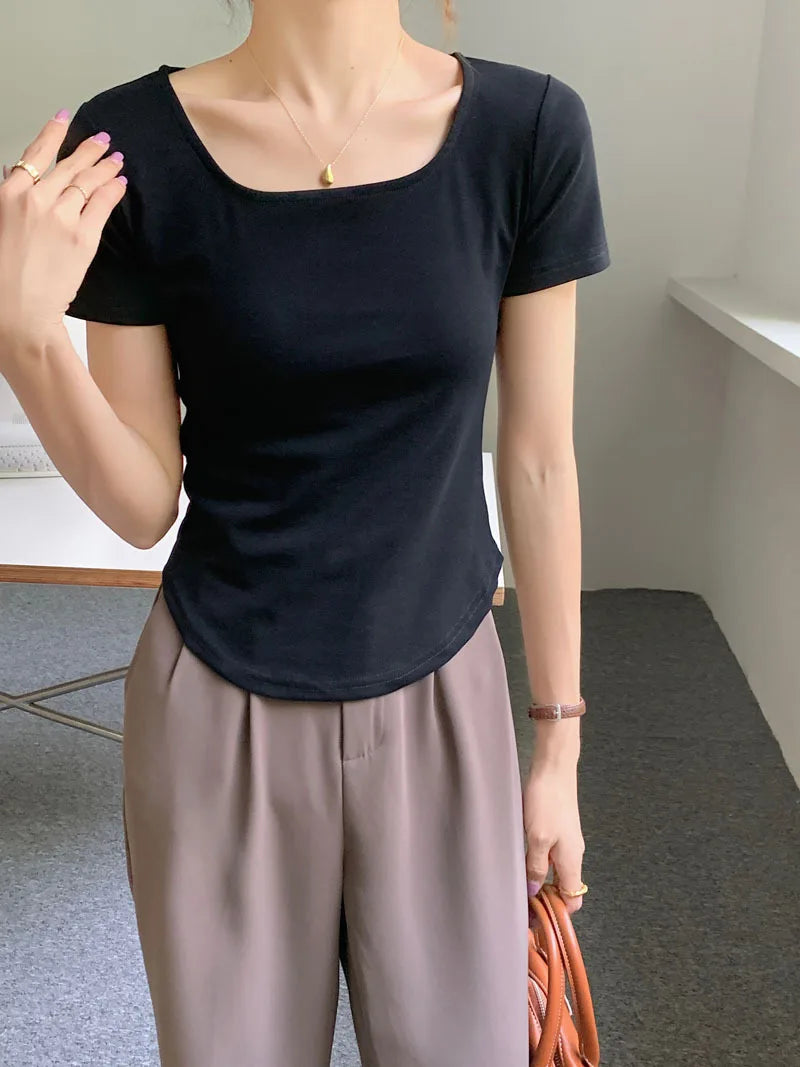 Women Chinese Buckle Tee