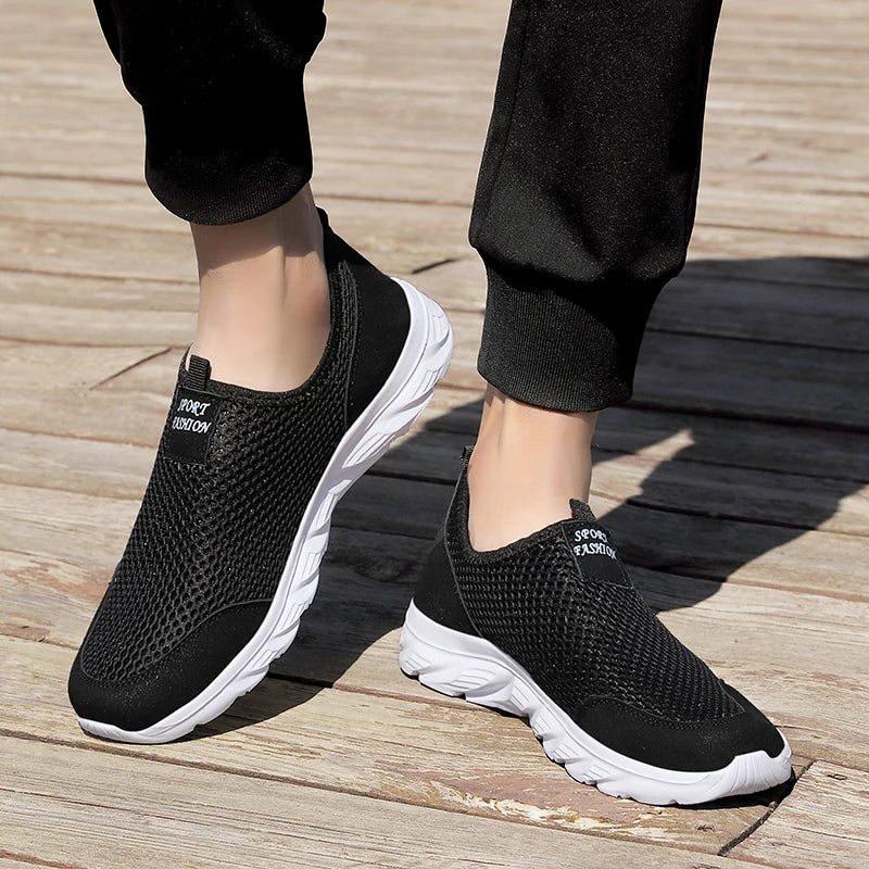 Men Breathable Mesh Walking Loafers