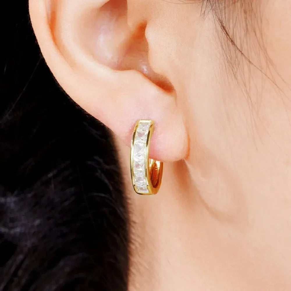CZ Hoop Earrings