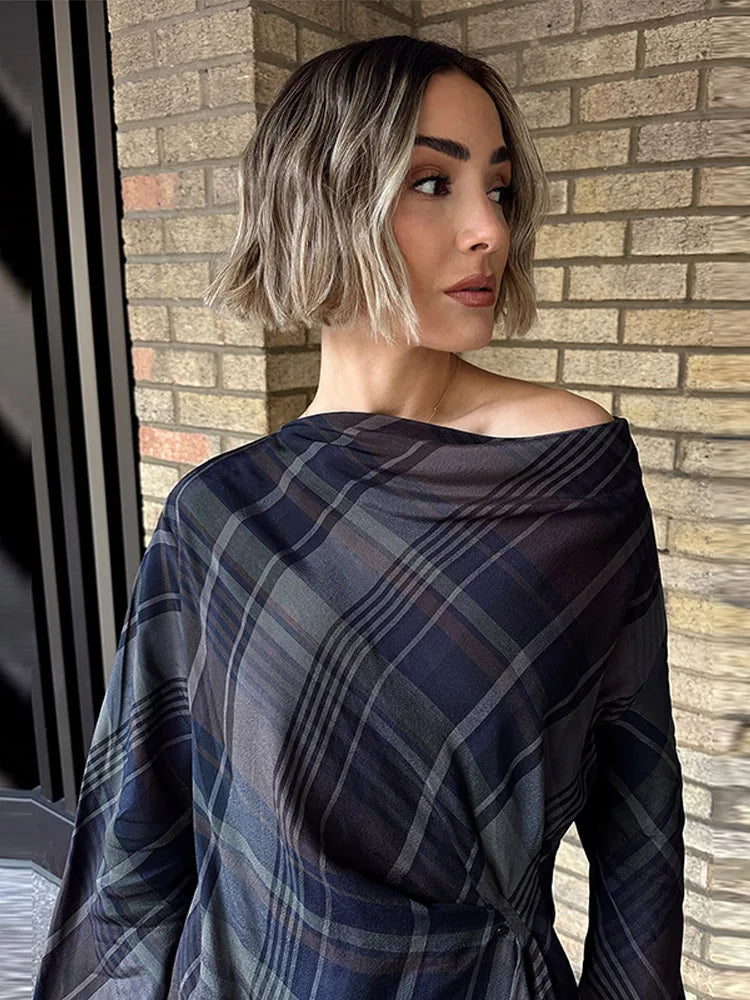 Women's Plaid 2 Piece Set