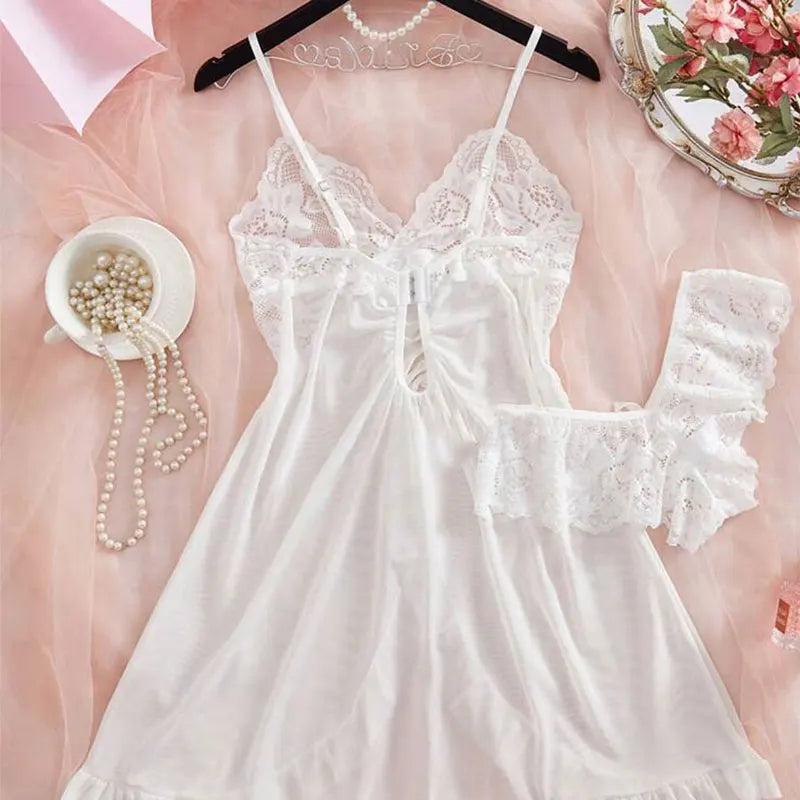 Blush Satin Sleepwear Set