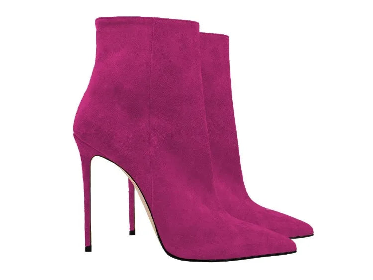 Suede Stiletto Boots