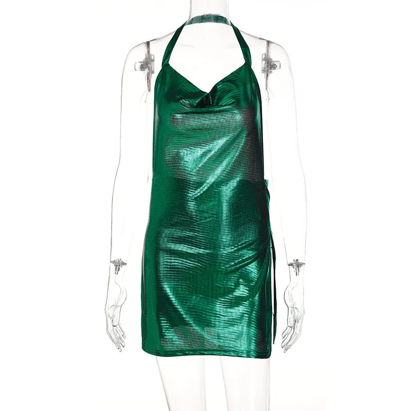 Midnight Luxe Backless Mini Dress