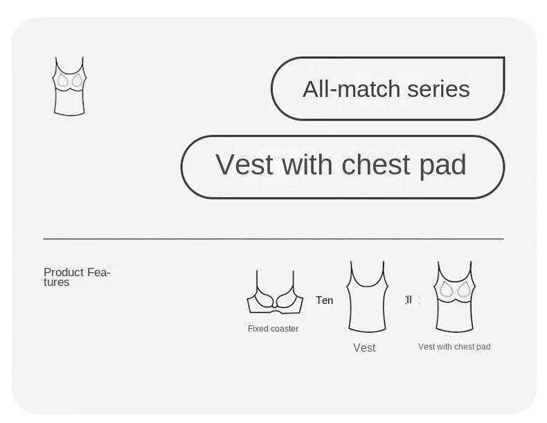 Women Seamless Padded Tank Top (2pcs)