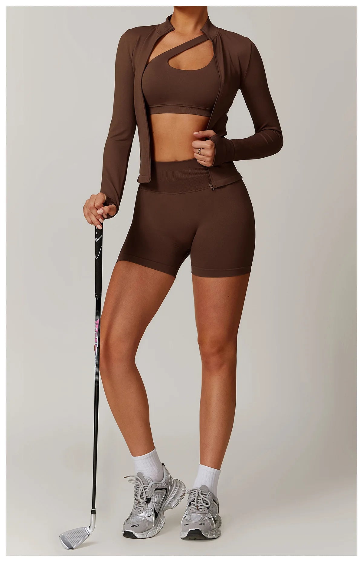 Seamless Women's Long Sleeve Yoga Jacket – Windproof Running Sports Top