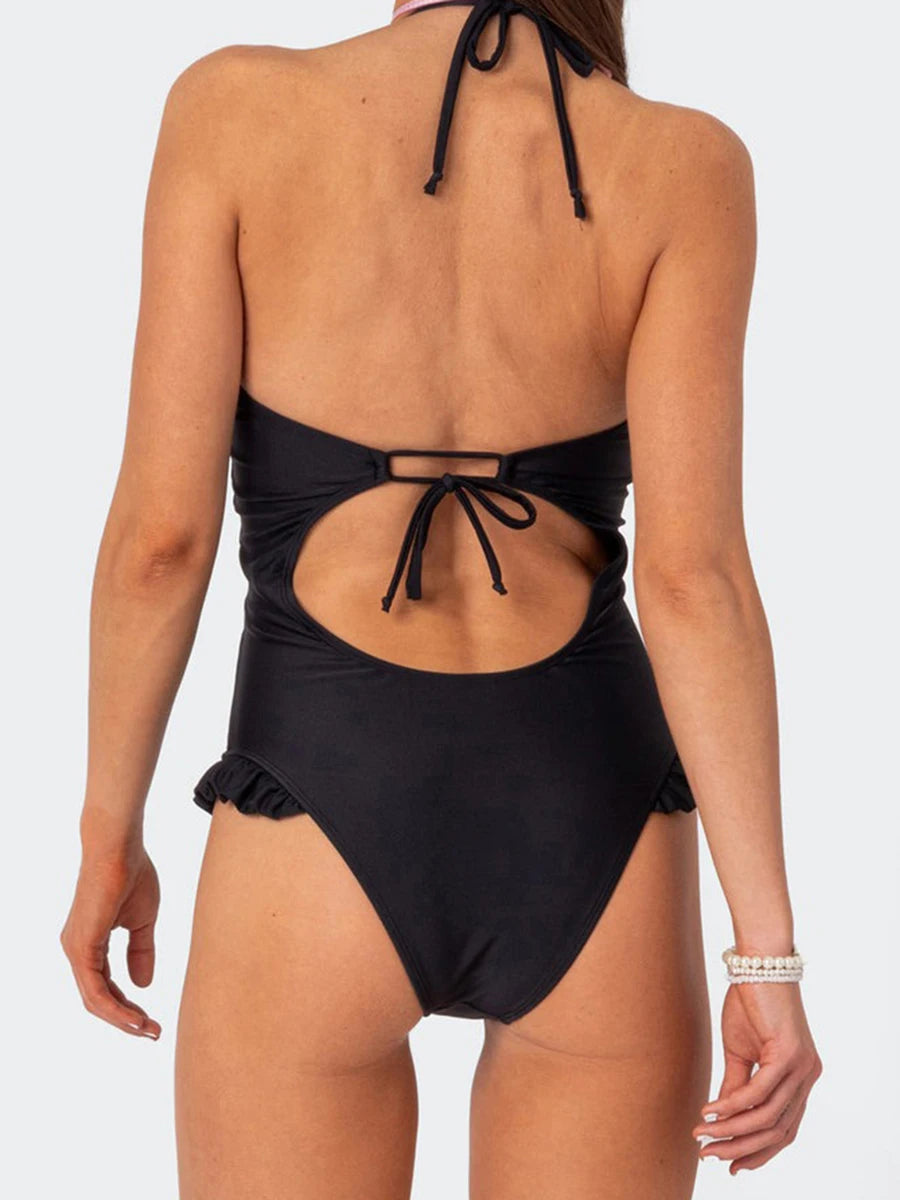Vintage Ruffle Swimsuit