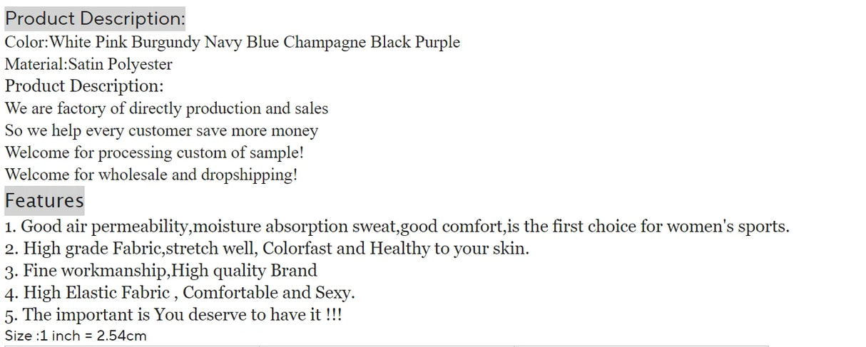 قميص نوم نسائي من الساتان بدون ظهر