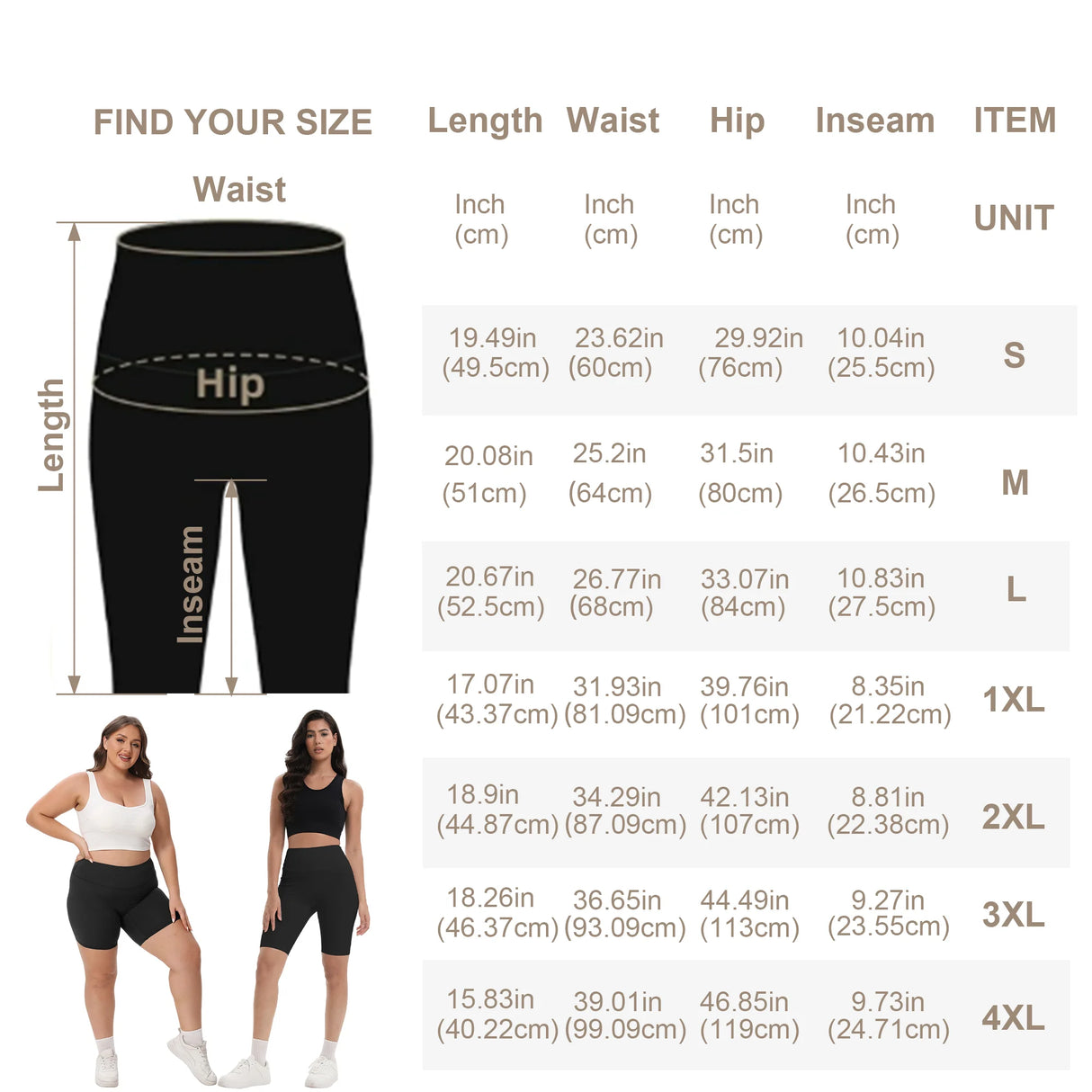 شورت نسائي عالي الخصر بثلاثة جيوب لركوب الدراجات