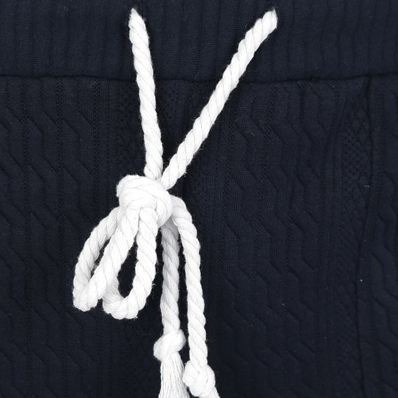 Men Jacquard Shorts Set