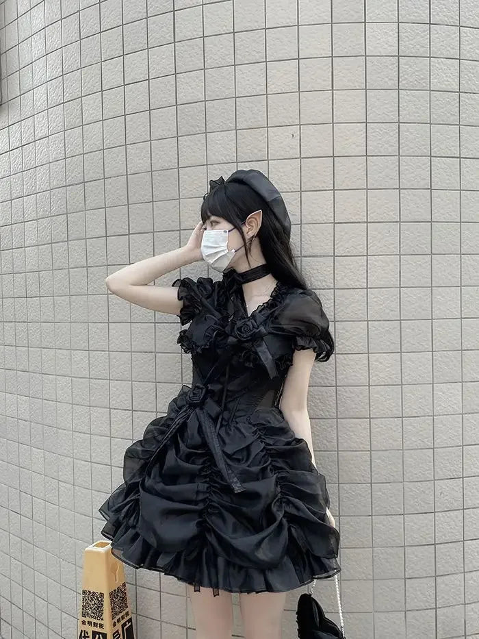 Lolita Summer Cropped Y2K Bolero Shrug