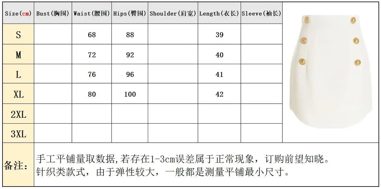 Women Slim Fit Button Back Mini Skirt