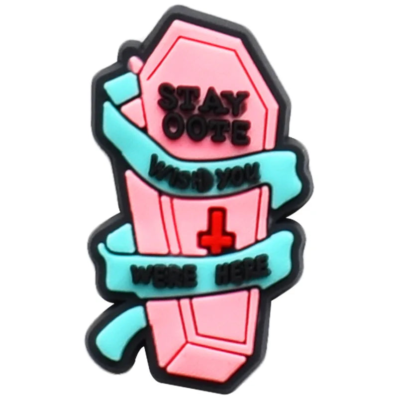 Women Skeleton Shoe Charms Halloween Style