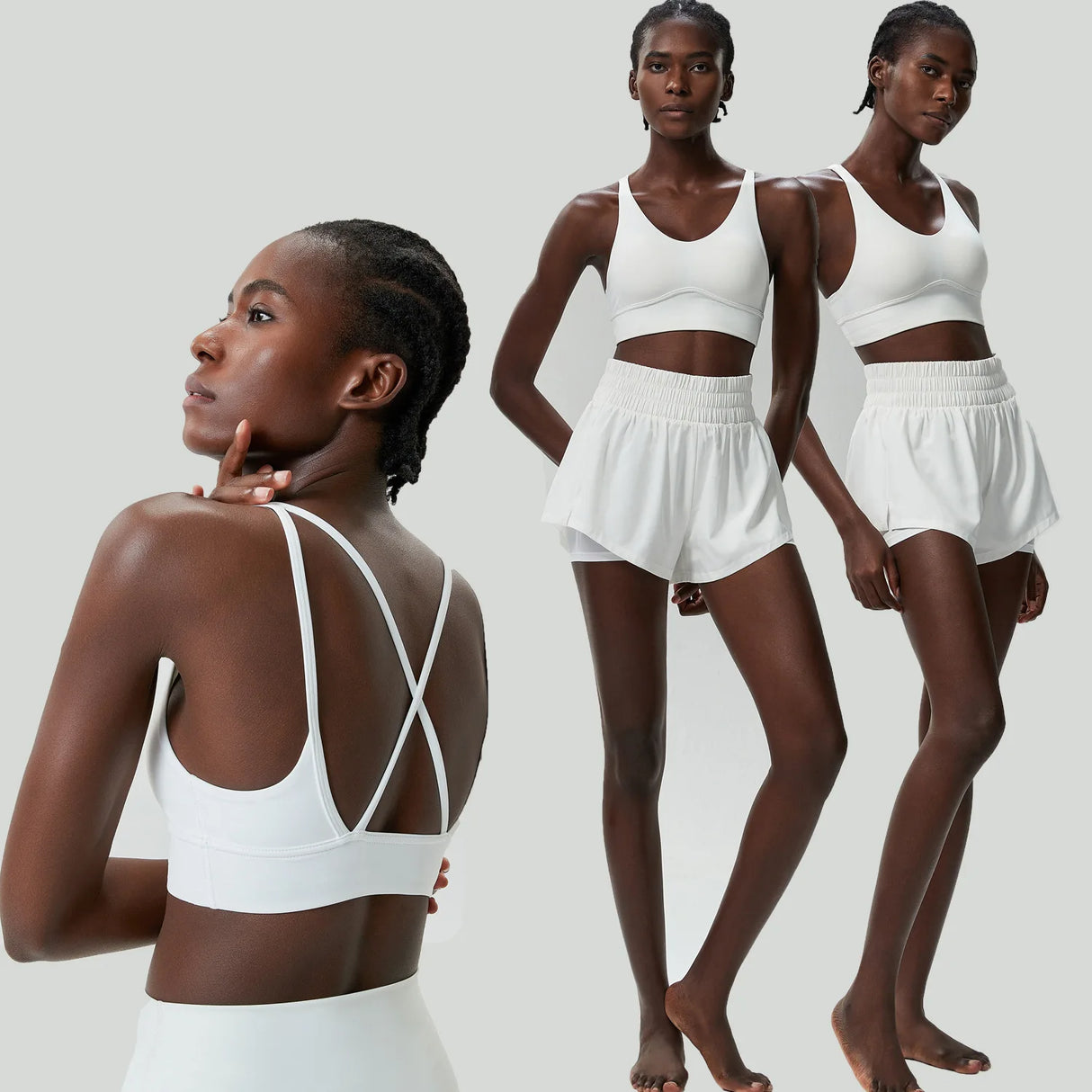 مجموعة رياضية سريعة الجفاف للنساء في الهواء الطلق