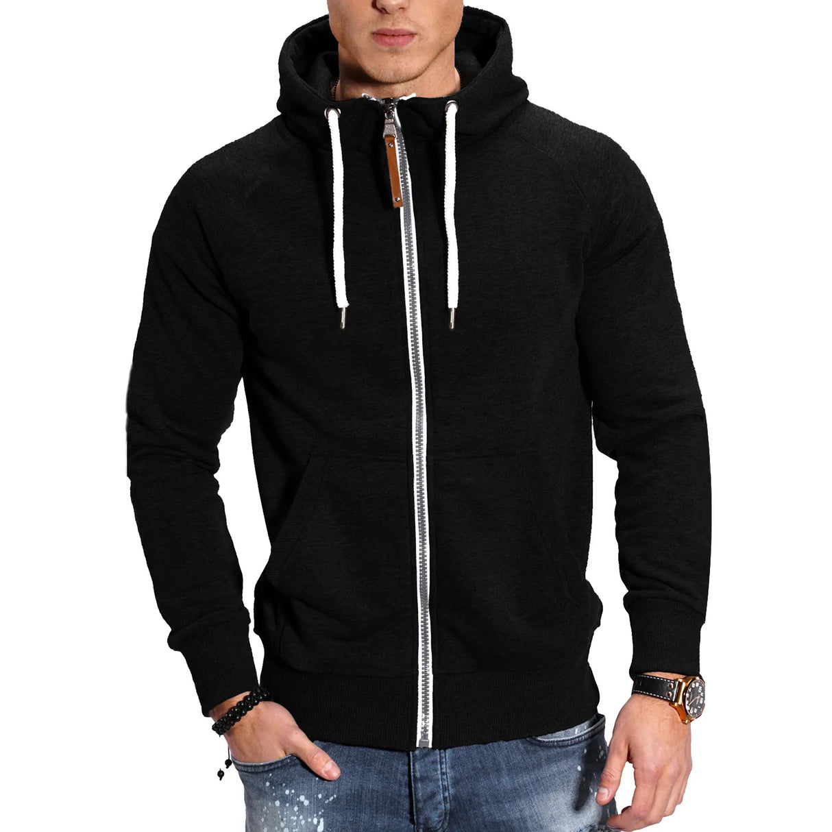 Men’s Zipper Hooded Sweatshirt
