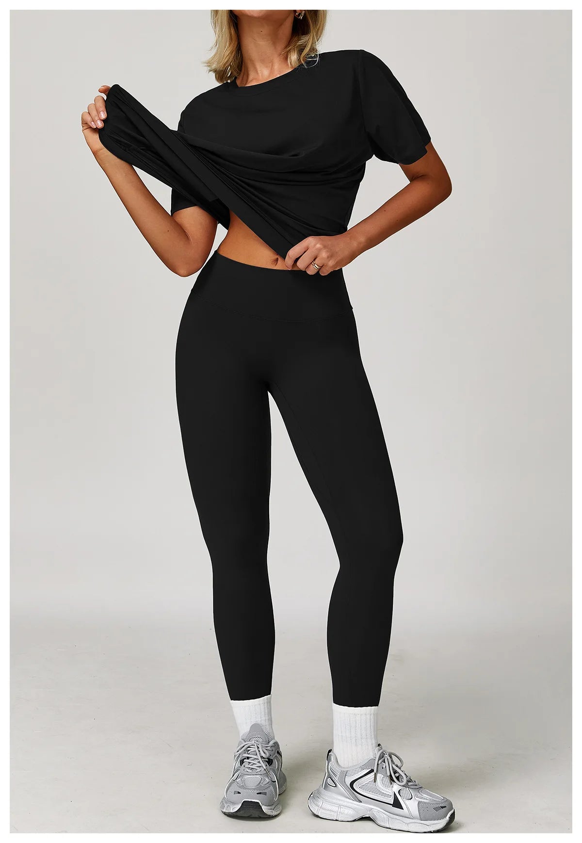 Loose Fit Yoga Tee - Breathable & Quick Dry