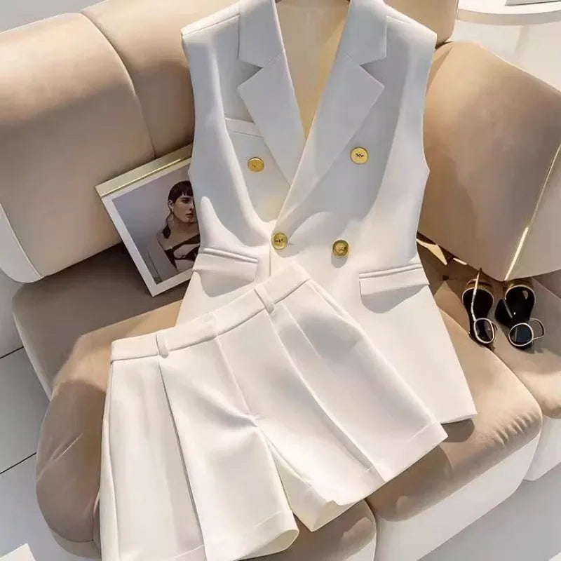 Women's Blazer Shorts Set