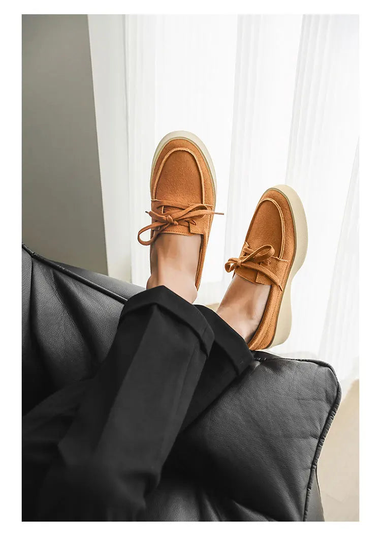 Men Suede Lightweight Driving Loafers