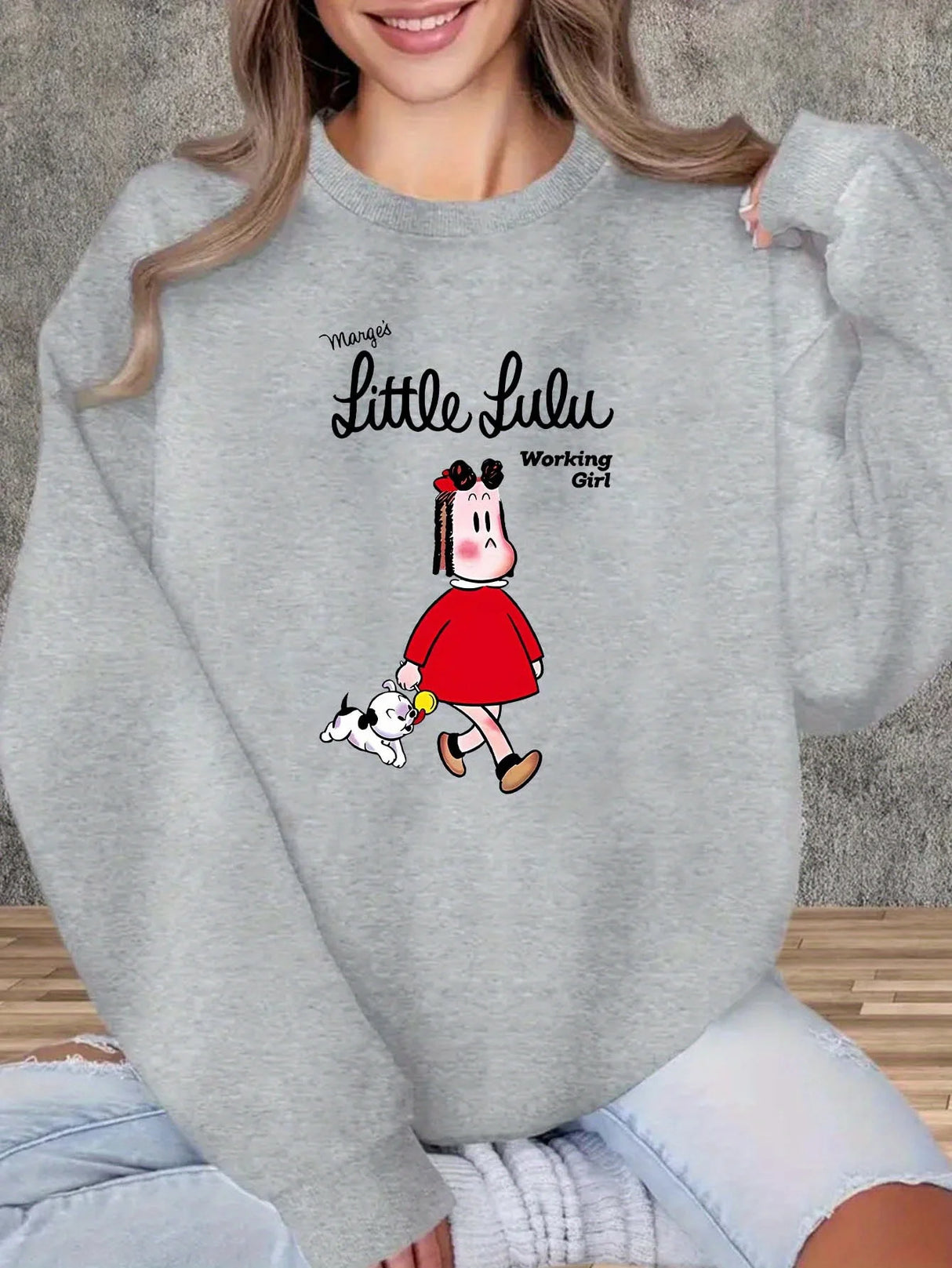 Work Girl Winter Sweatshirt