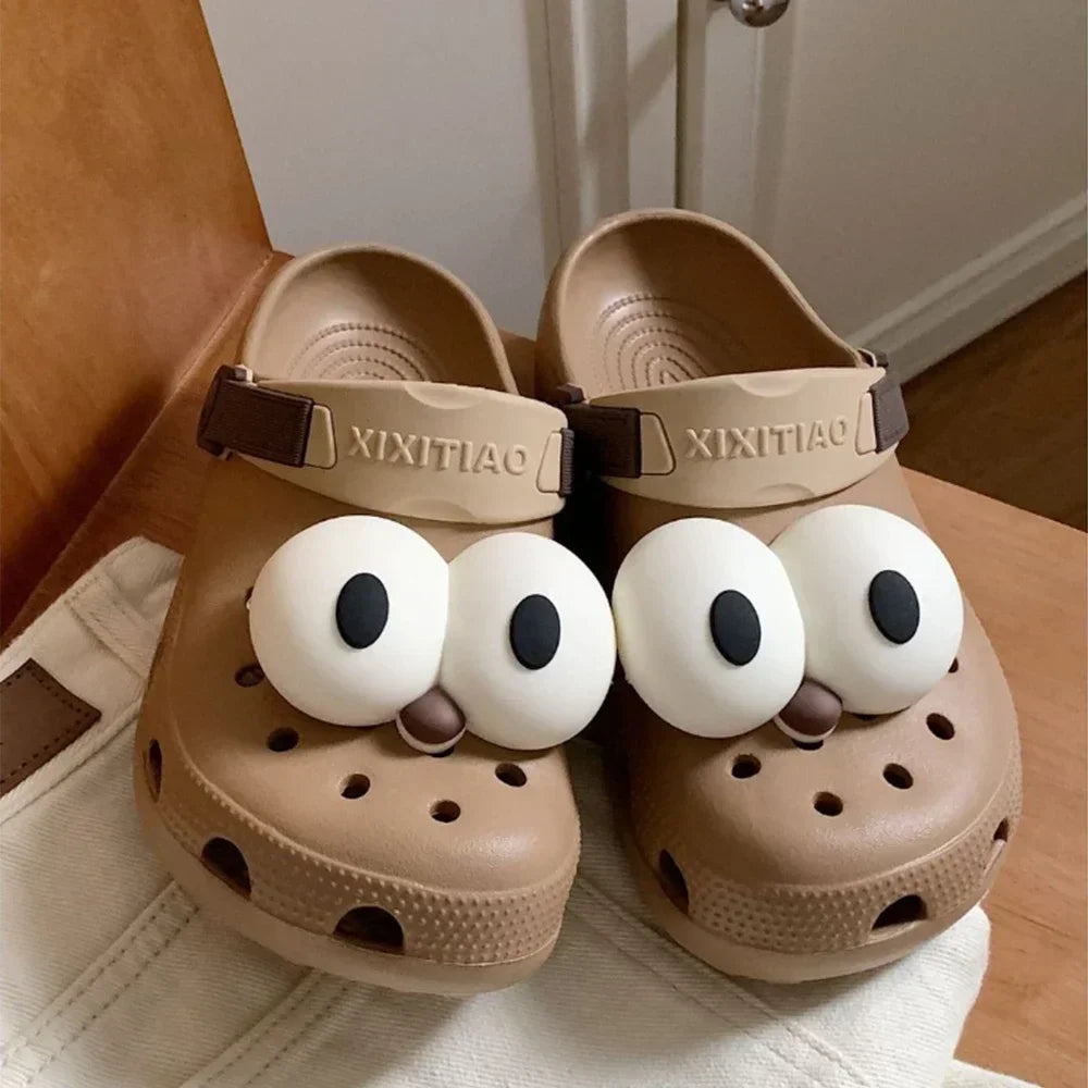Women Funny Eye Shoe Charms Cute Accessories